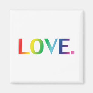 愛、プライドlgbt lgbtqゲイ同性愛者虹色 マグネット