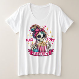 愛 プラスサイズTシャツ