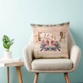 愛、ベル、音楽、パリのポストマーク クッション (椅子)