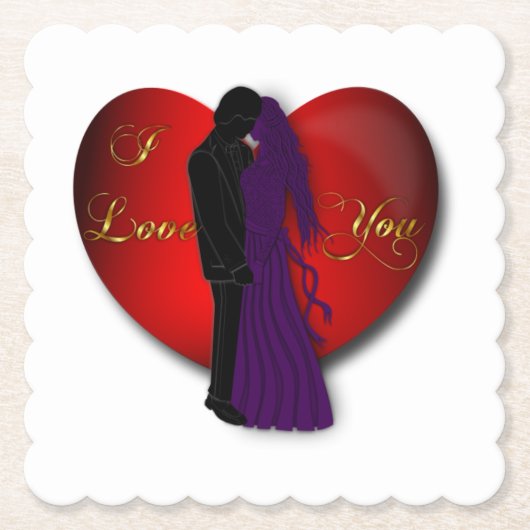 愛 ペーパーコースター (正面)