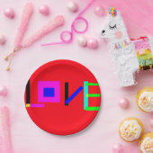 愛 ペーパープレート (パーティー)