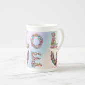 愛 ボーンチャイナマグカップ (正面右)