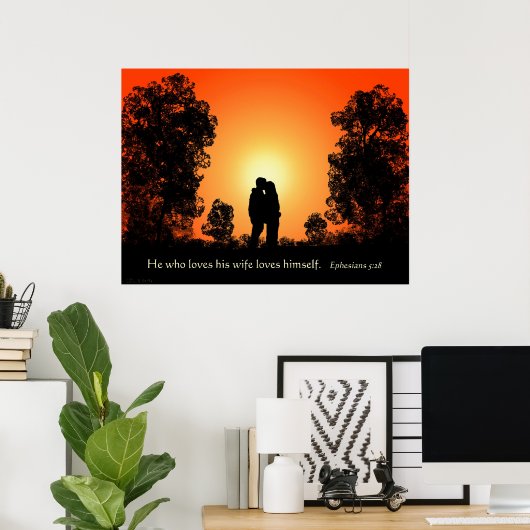 愛 ポスター (ホームオフィス)