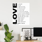 愛 ポスター (ホームオフィス)