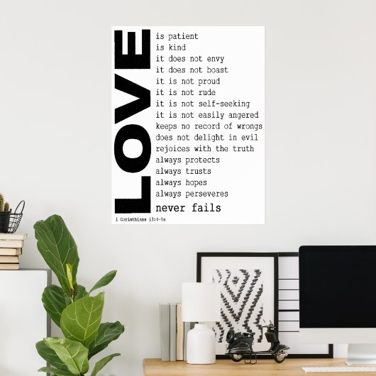 愛 ポスター (ホームオフィス)