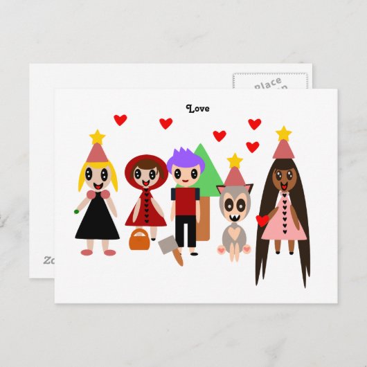 愛 ポストカード (正面/裏面)