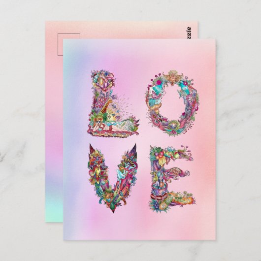 愛 ポストカード (正面/裏面)