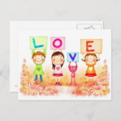 愛 ポストカード (正面/裏面)