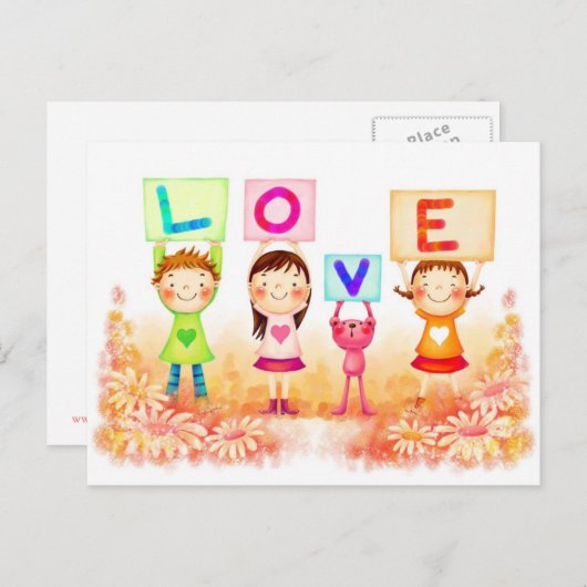愛 ポストカード (正面/裏面)