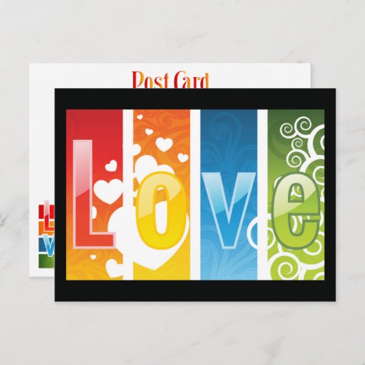 愛 ポストカード (正面/裏面)