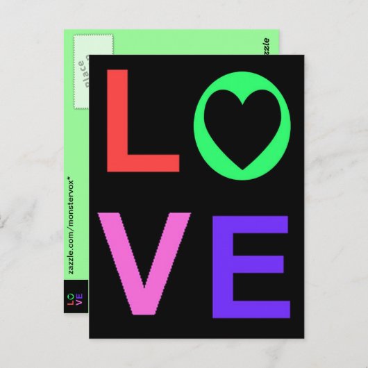 愛 ポストカード (正面/裏面)