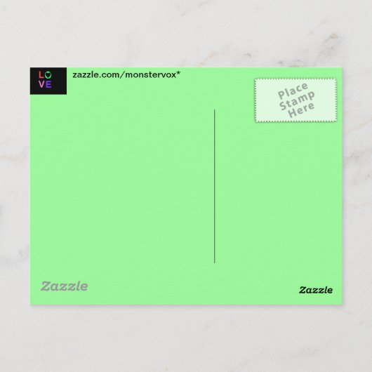 愛 ポストカード (裏面)