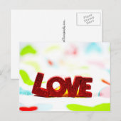 愛 ポストカード (正面/裏面)