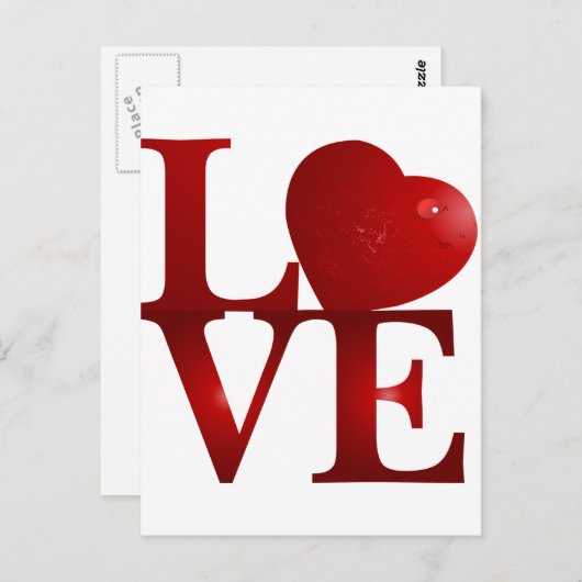 愛 ポストカード (正面/裏面)