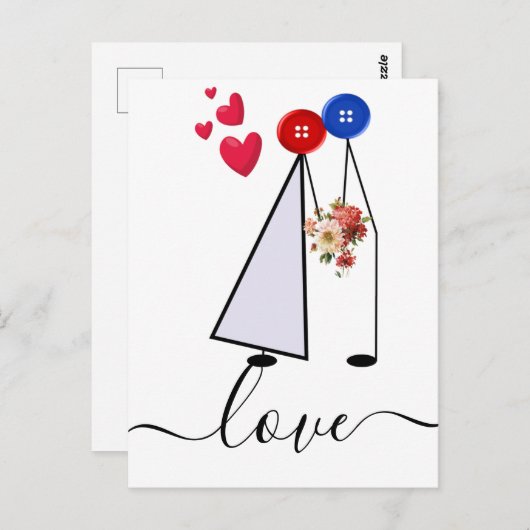 愛 ポストカード (正面/裏面)