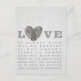 愛 ポストカード