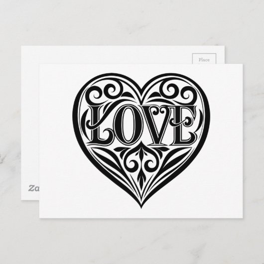 愛 ポストカード (正面/裏面)