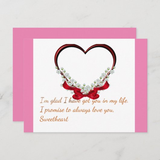 愛 ポストカード (正面/裏面)