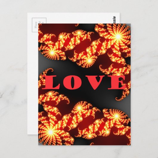 愛. ポストカード (正面/裏面)