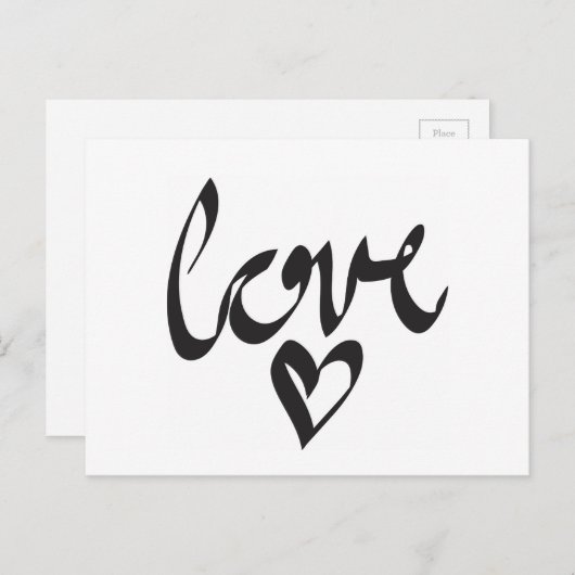 愛 ポストカード (正面/裏面)