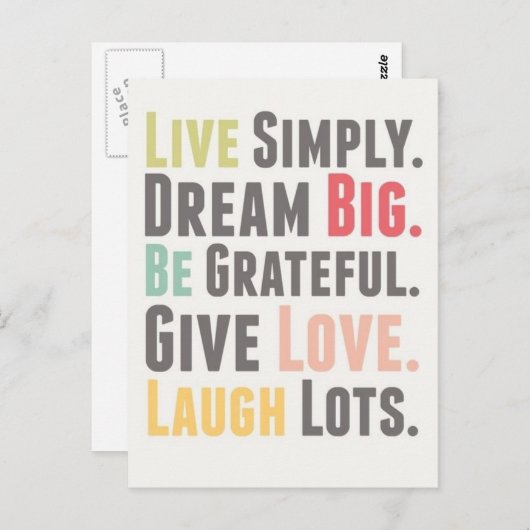 愛 ポストカード (正面/裏面)