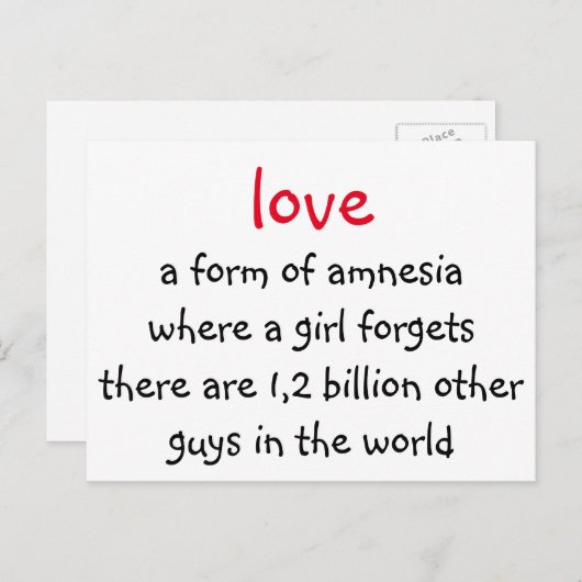 愛 ポストカード (正面/裏面)