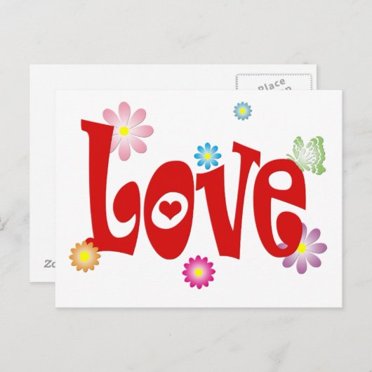 愛 ポストカード (正面/裏面)