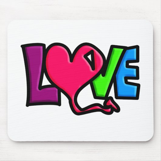 愛 マウスパッド (正面)
