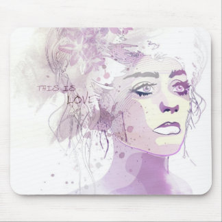 愛 マウスパッド