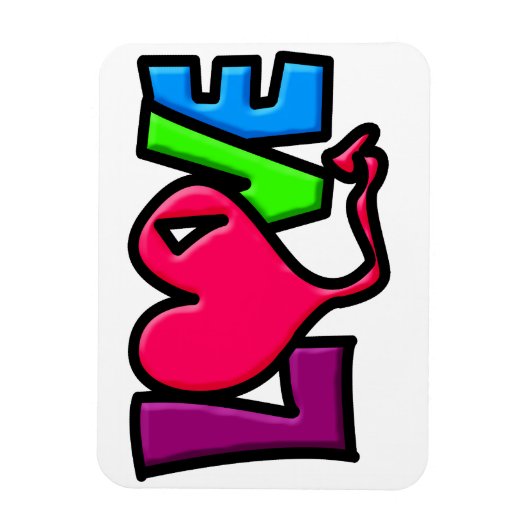愛 マグネット (縦)