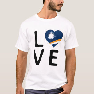愛 – マーシャル諸島国旗 Tシャツ