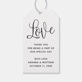 愛.ミニマシンプルリスト結婚スのスクリ感謝していプトの ギフトタグ