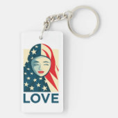 愛|ムスリム難民 キーホルダー (裏面)