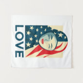 愛|ムスリム難民 タペストリー (正面(横))