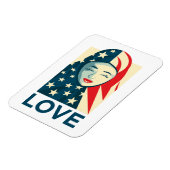 愛|ムスリム難民 マグネット (左側)