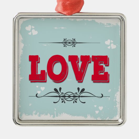 愛 メタルオーナメント (正面)