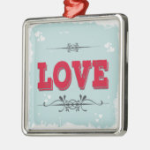 愛 メタルオーナメント (左)