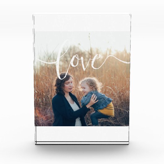 愛 | モダン写真ブロック フォトブロック (正面)