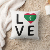 愛 – モルディブ国旗 クッション (ブランケット)