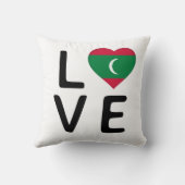 愛 – モルディブ国旗 クッション (裏面)