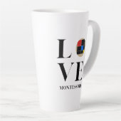 愛 |モンテッソーリ |三位一体キューブ カフェラテマグ (右アングル)