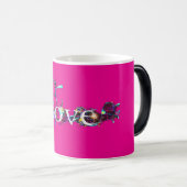 “愛” モーフィングマグカップ (正面右)