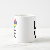 愛 – モーリシャス国旗 コーヒーマグカップ (中央)