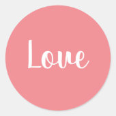愛- ラウンドシール (正面)