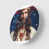 愛 ラウンド壁時計 (傾斜)