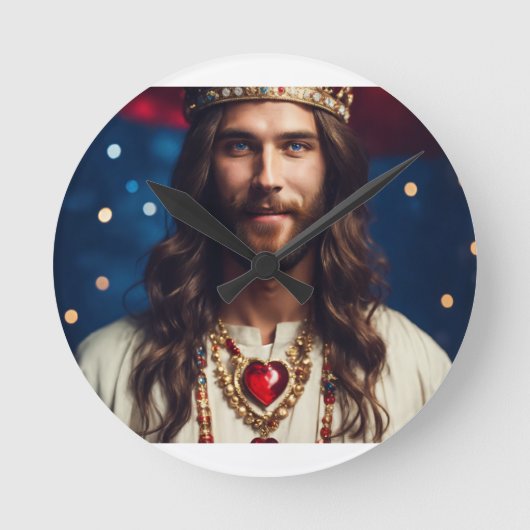 愛 ラウンド壁時計 (正面)