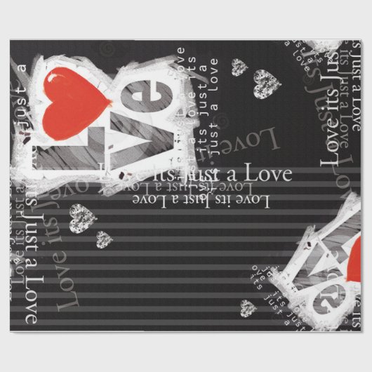 愛 ラッピングペーパー (フラット)