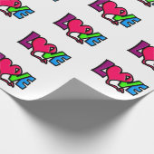 愛 ラッピングペーパー (角)