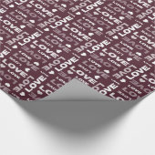 愛 ラッピングペーパー (角)