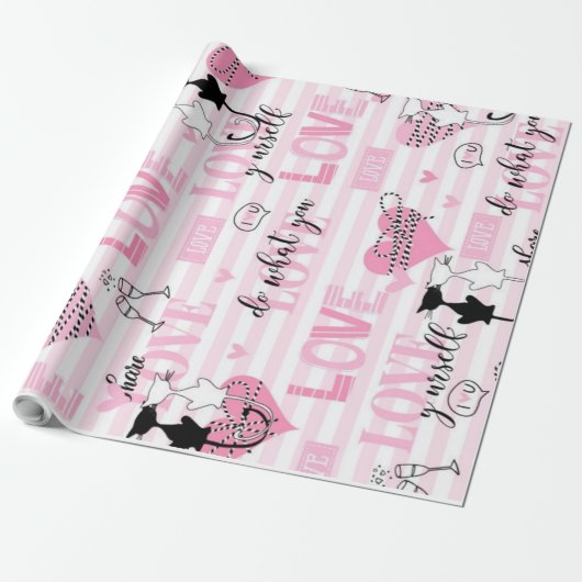 愛 ラッピングペーパー (アンロールド)